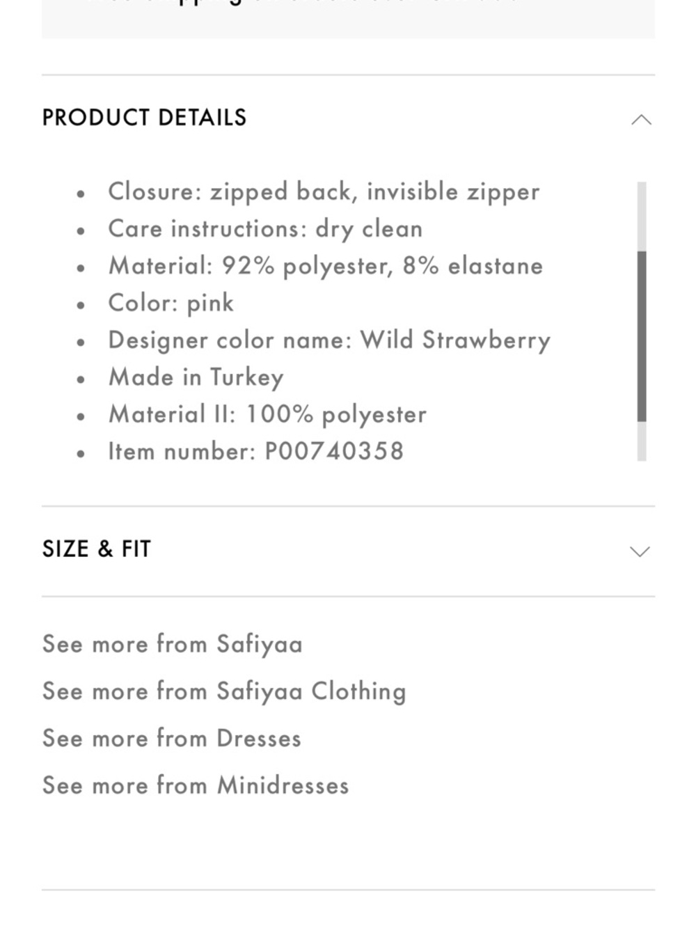 SAFIYAA Margareta Asymmetrical Cape Crepe Mini Dress - Picture 6 of 9